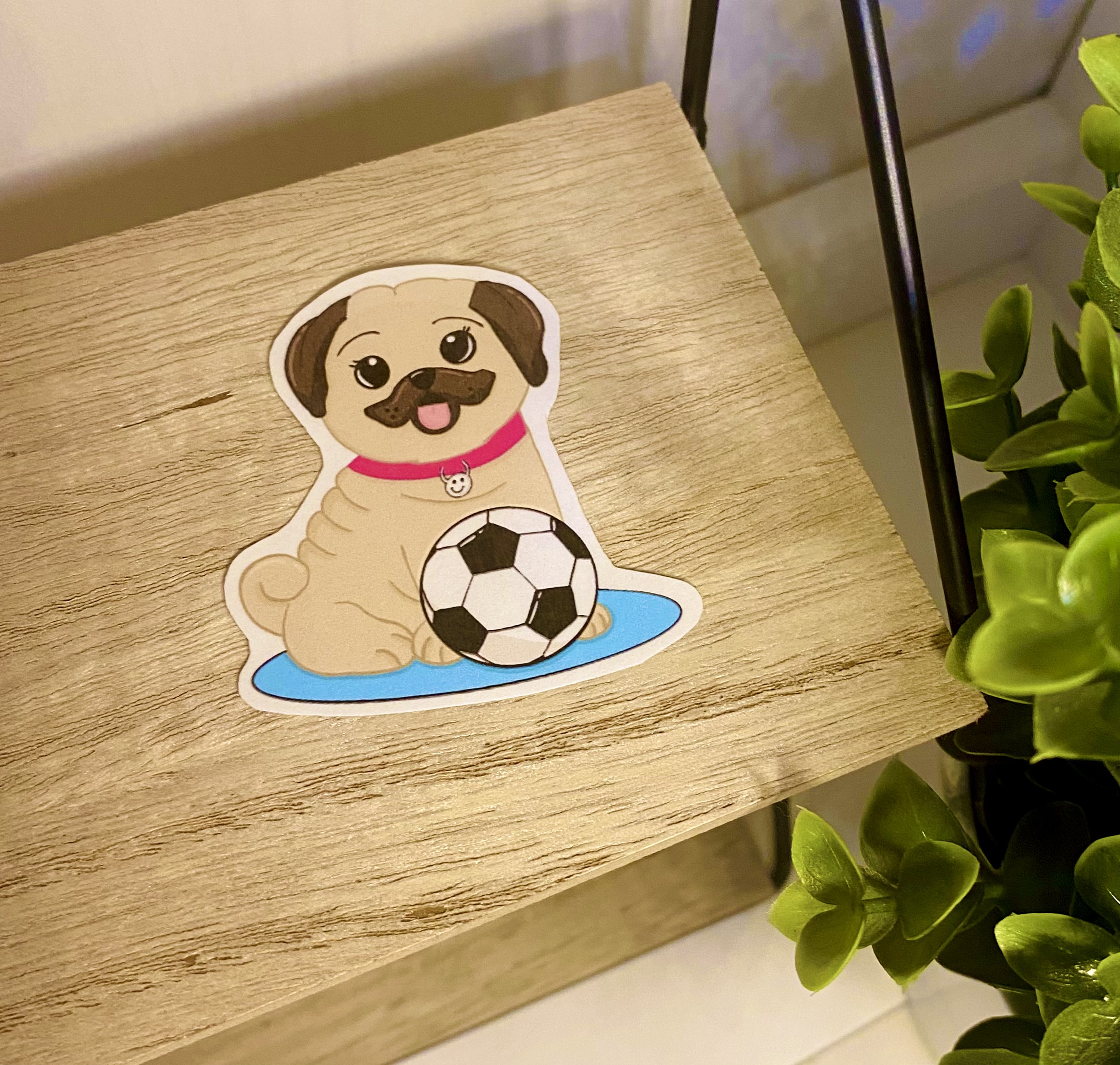 Soccer Dog Sticker