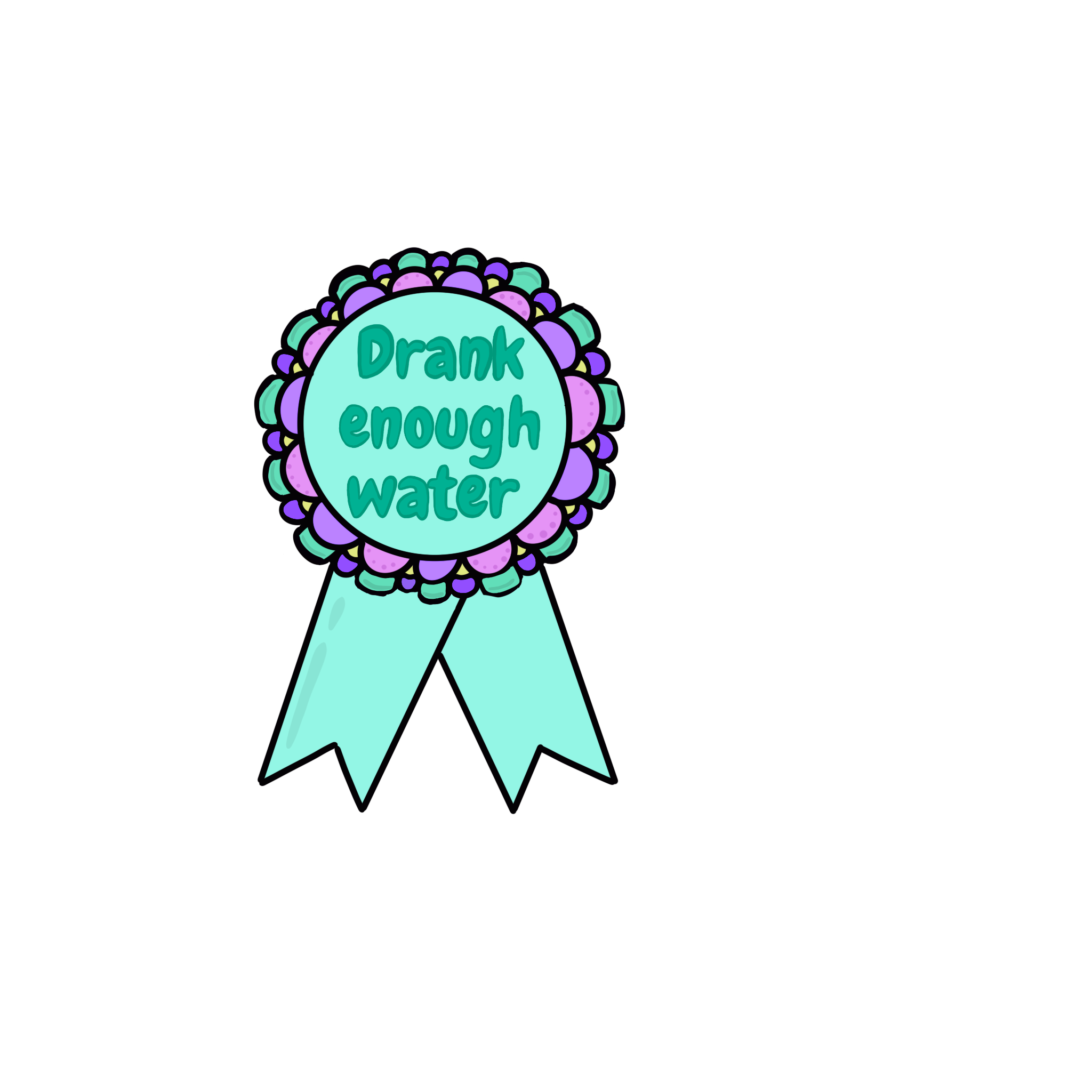 "Drank Enough Water" Sticker