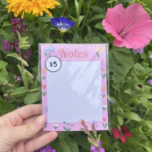 Small Pink Flower Notepad