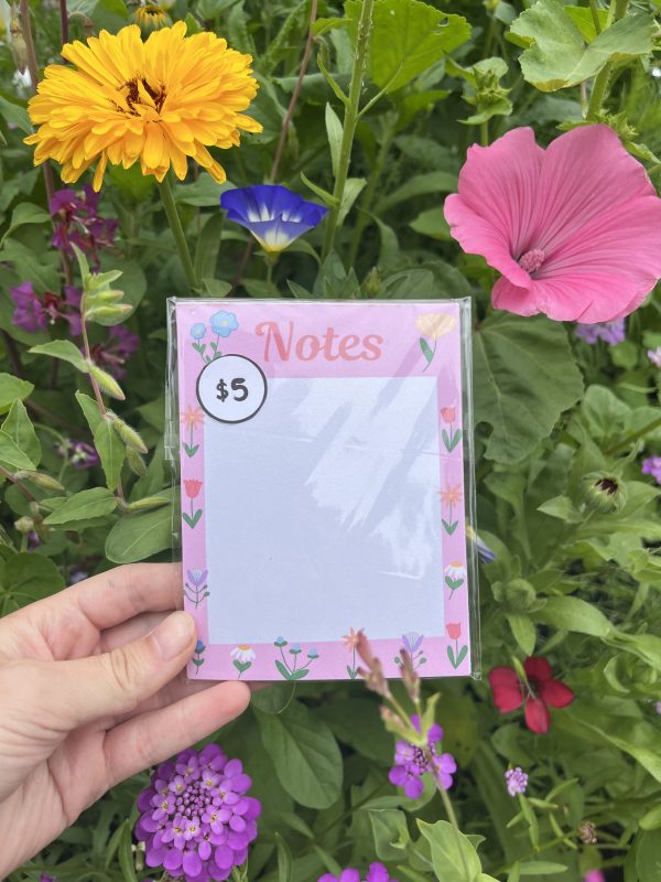 Small Pink Flower Notepad
