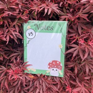 Small Green Mushroom Notepad