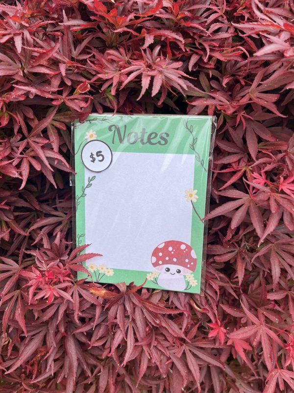 Small Green Mushroom Notepad
